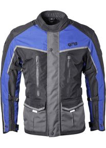 GMS-Moto Twister Neo, textile jacket waterproof , color: Black/Grey/Blue , size: S