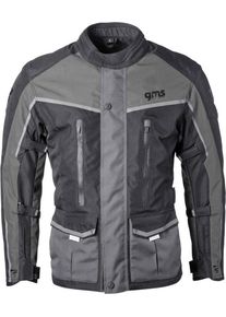 GMS-Moto Twister Neo, textile jacket waterproof , color: Black/Grey , size: 4XL