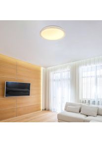 Globo Veleno LED ceiling light, white, Ø 49 cm, glitter effect