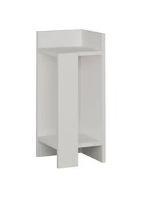 Livetastic Nachttisch , Weiß , Holzwerkstoff , 27x60x25 cm , Schlafzimmer, Nachtkästchen