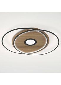 Q-SMART-HOME Paul Neuhaus Q-AMIRA LED ceiling lamp oval, brown