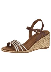 Caprice Sandales &agrave; lani&egrave;res Femme marron taille 40