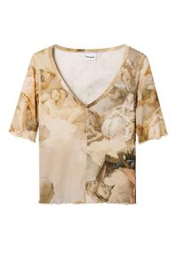 Desigual Tricou Femei maro, Mărimea M