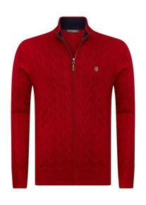 Jacey Quinn Heren Gebreid vest bordeaux XXXL