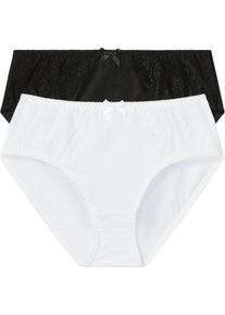 Lot de 2 slips taille haute - blanc - taille 54/56 (XXL) - bonprix