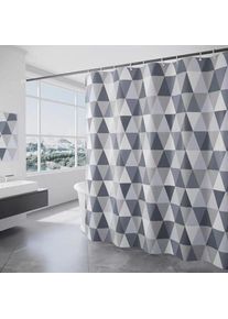 Rideau Douche 180 x 180 cm,Shower Curtain,Rideaux de Douche Triangle, Rideau de Douche Anti moisissure Imperméable