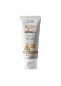 WoodenSpoon Opaľovacie telové mlieko Baby & Family SPF 30,100 ml