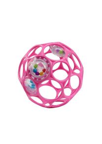 Oball Hračka Oball RATTLE 10 cm dark pink 0m+