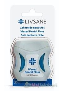 Livsane dentálna niť voskovaná, mint 30m
