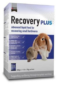 Supreme Vetcare® Recovery Plus na podporu trávenia malých bylinožravcov 10x20g