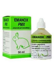 Emanox PMX prírodný prípravok proti kokcidióze pre králiky 50ml