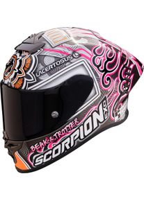 Scorpion EXO-R1 Evo Air FIM 1 Aron Canet, full face helmet , color: Rose/White/Black/Orange , size: L