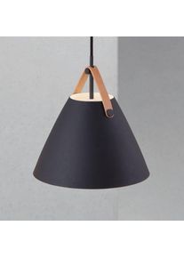 DFTP by Nordlux Strap hanging light in black, Ø 27 cm