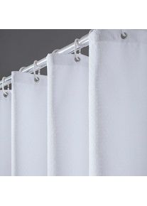 Rideau de Douche Anti Moisissure Tissu en Polyester Imperméable Épais Rideaux de Douche Textile Lavable pour Baignoire ou la Salle de Bain 12
