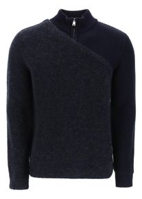 FENDI Two-tone wool-and-alpaca sweater