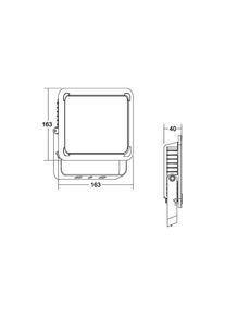 Brumberg Neo Midi LED-Fluter, Breite 23,3 cm 3000K