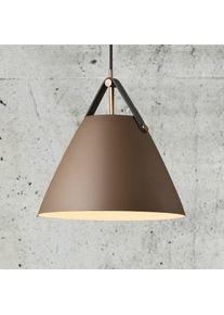 DFTP by Nordlux Hanging light Strap with metal shade beige, 27 cm