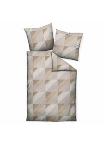 Janine Poszewka na pościel dla mężczyzn jasnobrązowy / szary / biały Rozmiar 135x200cm