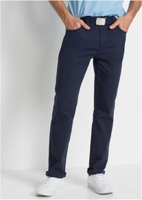 Classic fit stretch broek straight - blauw - maat 48 - met katoen - bonprix