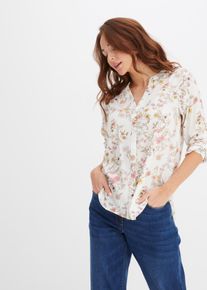 Gedessineerde blouse - wit - maat 44 - bonprix