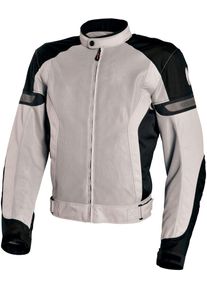 Richa Cool Summer, femmes de veste de maille , couleur: Gris Clair/Noir , taille: Long M