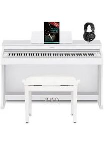 Casio Celviano AP-470 Digitalpiano Weiß Set inkl. Pianobank, Kopfhörer & Klavierschule