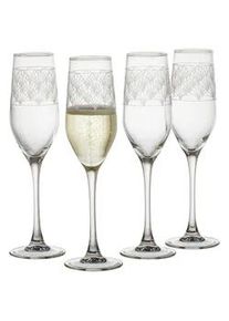 Creatable Gläserset , Transparent , Glas , 4-teilig , 15.5x24x19 cm , Gläser, Gläsersets