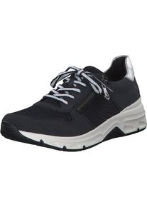 Rieker Dames Sneakers laag '48135' blauw / zilver 37