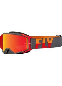 Fly Racing Zone Pro, bril gespiegeld , kleur: Grijs/Rood Rood-Gespiegeld