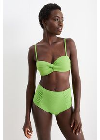 C&Amp;A Bikini-Top mit Bügel-Bandeau-wattiert-LYCRA® XTRA LIFE™, Grün, Taille: 80 D