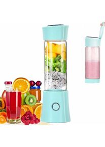 Serbia - Portable Mixeur Juice Blender, Milk-Shake, Jus de Fruits et Légumes,Mixer,480ml, Sans BPA,Mini usb Blender des Smoothies,100W,pour Sport et