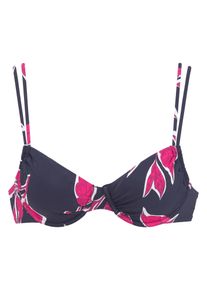 Lascana, Damer, Bikinioverdel, Navy / Pink / Hvid, Størrelse 36