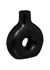 Vase Circle - céramique 17x21 cm Atmosphera créateur d'intérieur - Noir