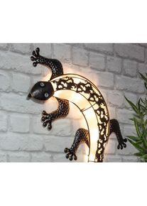 Spetebo - Décoration murale solaire à led - environ 72 cm - motif : Gecko