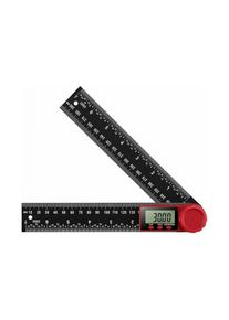 Goniomètre numérique, goniomètre électronique, outil de mesure de longueur d'angle, outil de mesure de règle avec grand écran lcd (200 mm)