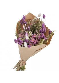 Naturalys - Bouquet de fleurs séchées mariage Mix Naturel Lilas 50 cm