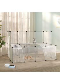 The Living Store - Cage pour petits animaux Transparent 143x107x93 cm pp et Acier Transparent