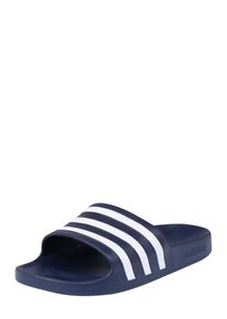 adidas Performance, M&aelig;nd, Strand-/badesko 'Adilette Aqua', M&oslash;rkebl&aring; / Hvid, St&oslash;rrelse 13