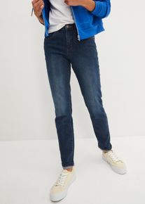bonprix Dżinsy ze stretchem Straight, mid waist niebieski 38