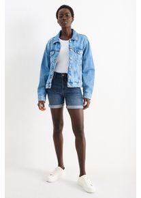 C&Amp;A Jeans-Shorts-Mid Waist-LYCRA®, Blau, Taille: 36