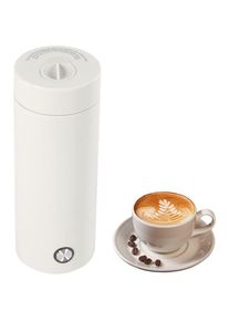 400 ml Bouilloire de voyage Portable Kettle Bouilloire électrique portable Mini bouilloire électrique pour thé, lait, café (blanc)