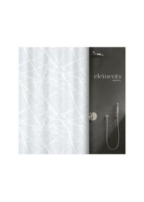 Rideau de douche Polyester fores 180x200cm Blanc Elements by Spirella Blanc