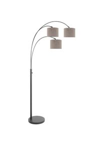 Steinhauer - lampadaire Sparkled light - noir - poussière - 3823ZW - Noir