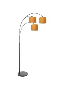 Steinhauer - lampadaire Sparkled light - noir - poussière - 3824ZW - Noir