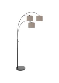 Steinhauer - lampadaire Sparkled light - noir - poussière - 3826ZW - Noir