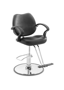 Physa Fauteuil de coiffeur Chaise de barbier Repose-pieds en t 53 - 64 cm 160 kg noir