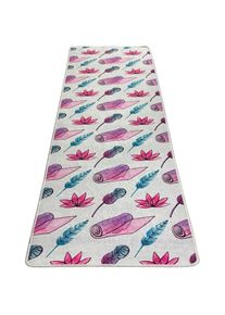 Wellhome - Tapis de yoga feather antibactérien 60x200cm - 100% polyester - Multicolore