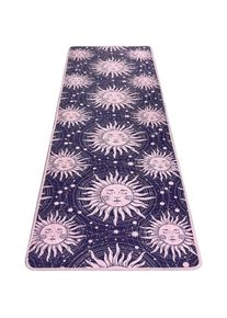 Wellhome - Tapis de Yoga Antibactérien sol 60x200cm - 100% Polyester - Multicolore