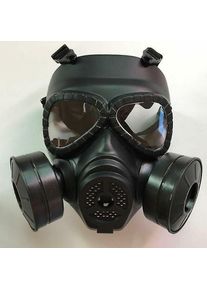 Masque de protection,Masque respiratoire tactique de style militaire - Masque à gaz de protection extérieur (noir) - Choyclit