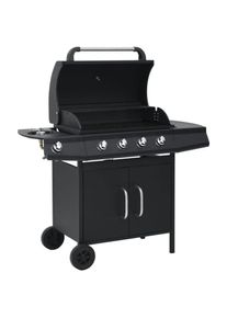 Prolenta Premium - Furniture Limited - Barbecue à gaz 4+1 zones de cuisson Noir